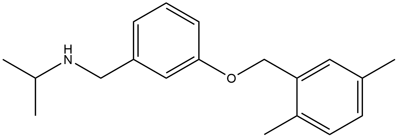 3-[(2,5-Dimethylphenyl)methoxy]-N-(1-methylethyl)benzenemethanamine 结构式