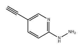 5-乙炔基-2-肼基吡啶 结构式