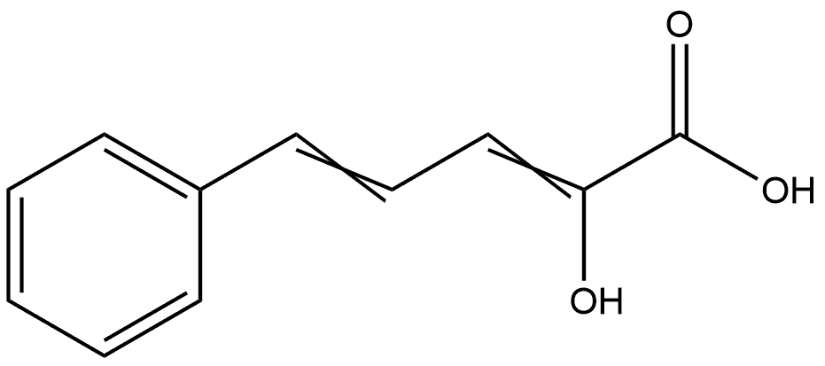 2-Hydroxy-5-phenyl-2,4-pentadienoic acid 结构式