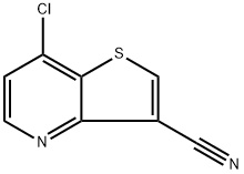 7-氯噻吩[3,2-B]吡啶-3-腈 结构式