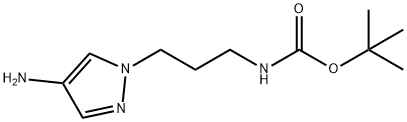 tert-butyl
N-[3-(4-amino-1H-pyrazol-1-yl)propyl]carbamate 结构式