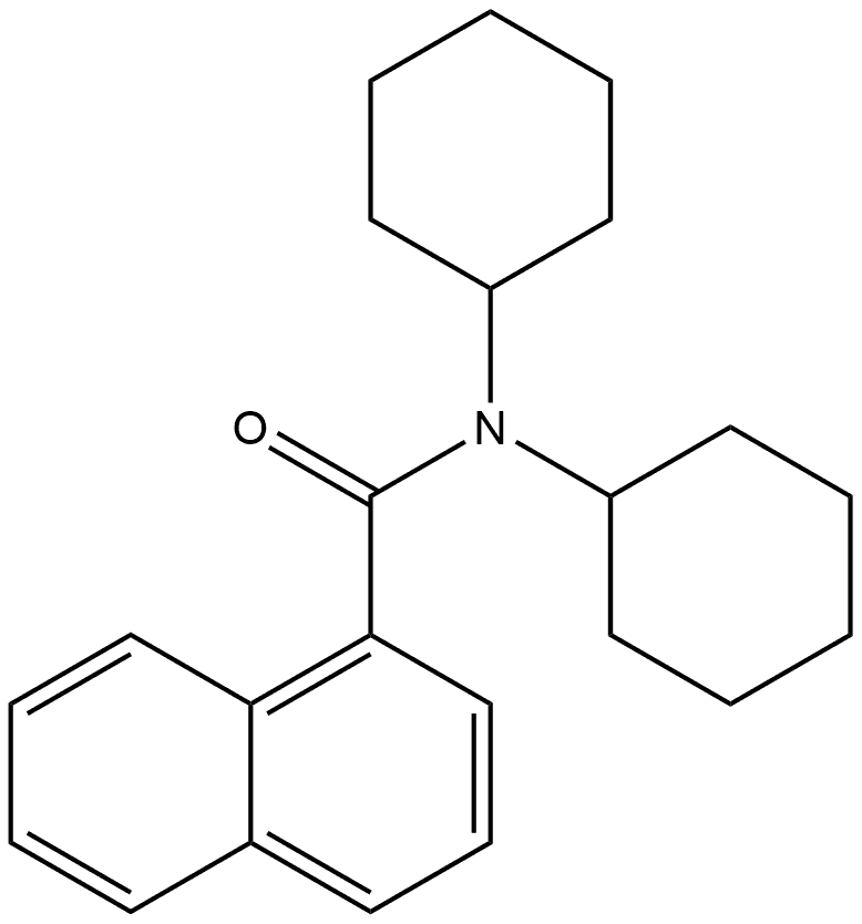 N,N-Dicyclohexyl-1-naphthalenecarboxamide 结构式