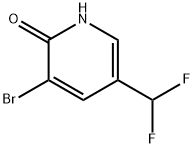 3-溴-5-(二氟甲基)吡啶-2(1H)-酮 结构式