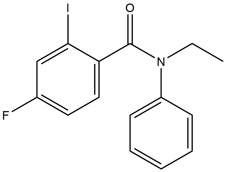 N-Ethyl-4-fluoro-2-iodo-N-phenylbenzamide 结构式