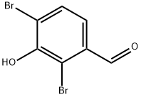 2,4-二溴-3-羟基苯甲醛 结构式