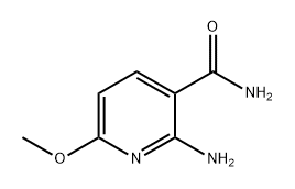 2-氨基-6-甲氧基烟酰胺 结构式