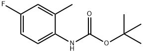 Carbamic acid, N-(4-fluoro-2-methylphenyl)-, 1,1-dimethylethyl ester 结构式