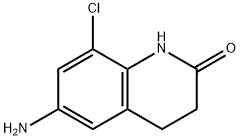 6-氨基-8-氯-3,4-二氢喹啉-2(1H)-酮 结构式