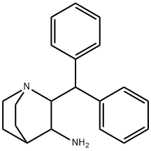 1-AZABICYCLO[2.2.2]OCTAN-3-AMINE, 2-(DIPHENYLMETHYL)- 结构式