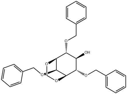 myo-Inositol, 1,3-O-methylene-2,4,6-tris-O-(phenylmethyl)- 结构式