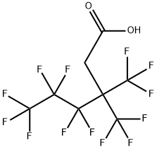 Hexanoic acid, 4,4,5,5,6,6,6-heptafluoro-3,3-bis(trifluoromethyl)- 结构式