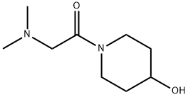 2-(二甲基氨基)-1-(4-羟基-1-哌啶基)乙酮 结构式
