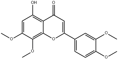 海波拉亭-7,8,3′,4′-四甲基醚 结构式