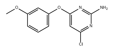 4-氯-6-(3-甲氧基苯氧基)嘧啶-2-胺 结构式