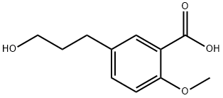 5-(3-羟丙基)-2-甲氧基苯甲酸 结构式