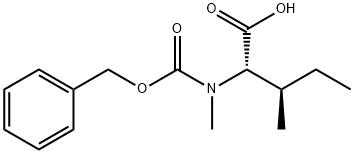 N-Methyl-N-[(phenylmethoxy)carbonyl]-L-alloisoleucine 结构式