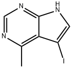 5-碘-4-甲基-7H-吡咯并[2,3-D]嘧啶 结构式