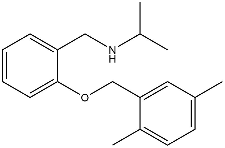 2-[(2,5-Dimethylphenyl)methoxy]-N-(1-methylethyl)benzenemethanamine 结构式