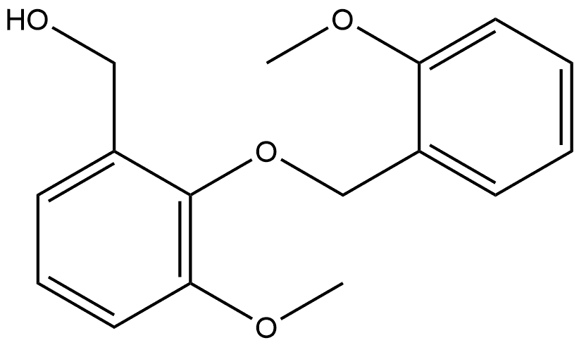 3-Methoxy-2-[(2-methoxyphenyl)methoxy]benzenemethanol 结构式