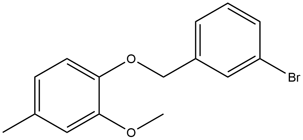 1-[(3-Bromophenyl)methoxy]-2-methoxy-4-methylbenzene 结构式