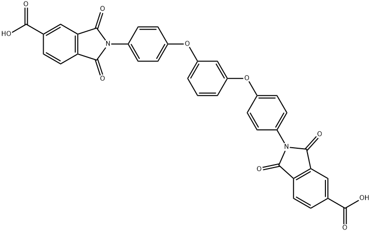 1H-Isoindole-5-carboxylic acid, 2,2'-[1,3-phenylenebis(oxy-4,1-phenylene)]bis[2,3-dihydro-1,3-dioxo- 结构式