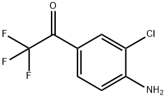 1-(4-氨基-3-氯苯基)-2,2,2-三氟乙酮 结构式