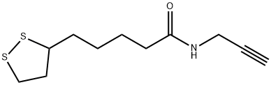 1,2-Dithiolane-3-pentanamide, N-2-propyn-1-yl- 结构式