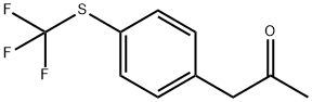 1-(4-((三氟甲基)硫代)苯基)丙烷-2-酮 结构式