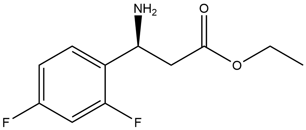 Benzenepropanoic acid, β-amino-2,4-difluoro-, ethyl ester, (βS)- 结构式