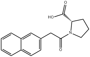 1-[2-(萘-2-基)乙酰基]吡咯烷-2-羧酸 结构式