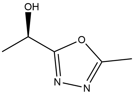 (R)-1-(5-甲基-1,3,4-噁二唑-2-基)乙-1-醇 结构式