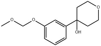 4-(3-(methoxymethoxy)phenyl)tetrahydro-2H-pyran-4-ol 结构式