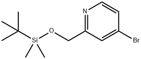 4-溴-2-(((叔丁基二甲基硅烷基)氧基)甲基)吡啶 结构式