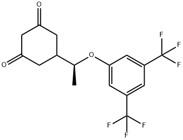 1,3-Cyclohexanedione, 5-[(1S)-1-[3,5-bis(trifluoromethyl)phenoxy]ethyl]- 结构式
