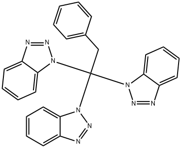 1H-Benzotriazole, 1,1',1''-(phenylethylidyne)tris- (9CI) 结构式