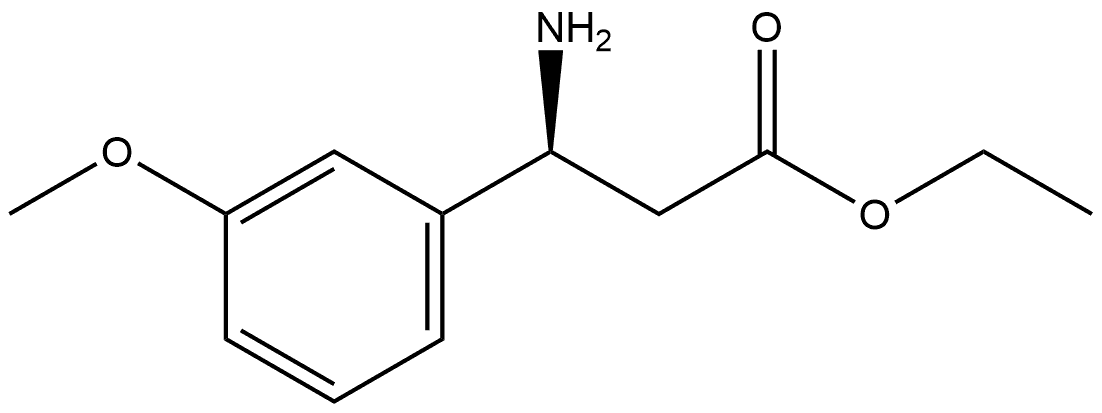 Benzenepropanoic acid, β-amino-3-methoxy-, ethyl ester, (βS)- 结构式