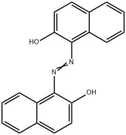 2-Naphthalenol, 1,1'-(1,2-diazenediyl)bis- 结构式