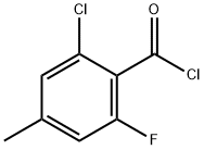 Benzoyl chloride, 2-chloro-6-fluoro-4-methyl- 结构式