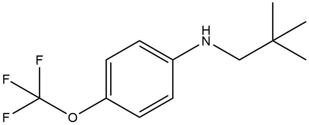 N-(2,2-Dimethylpropyl)-4-(trifluoromethoxy)benzenamine 结构式