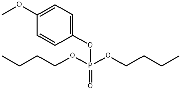 Phosphoric acid dibutyl(4-methoxyphenyl) ester 结构式