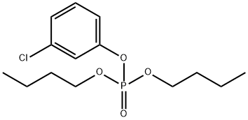 Phosphoric acid dibutyl(3-chlorophenyl) ester 结构式