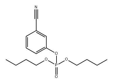 Phosphoric acid dibutyl(3-cyanophenyl) ester 结构式