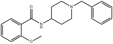 Benzamide, 2-methoxy-N-[1-(phenylmethyl)-4-piperidinyl]- 结构式