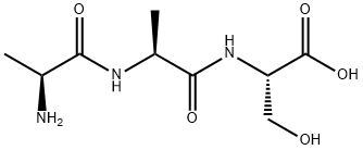 (S)-2-((S)-2-((S)-2-氨基丙酰胺)丙酰胺)-3-羟基丙酸 结构式