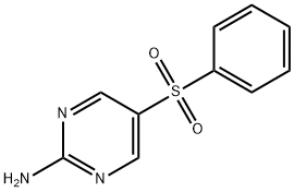 5-(苯磺酰基)嘧啶-2-胺 结构式