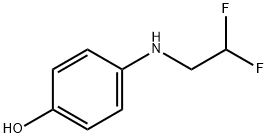 4-[(2,2-Difluoroethyl)amino]phenol 结构式