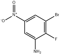 3-溴-2-氟-5-硝基苯胺 结构式