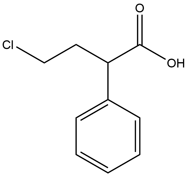 Benzeneacetic acid, α-(2-chloroethyl)- 结构式