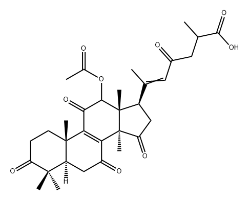 12BETA-ACETOXY-3,7,11,15,23-PENTAOXO 结构式