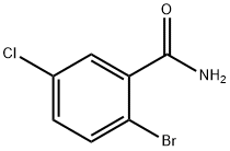 2-溴-5-氯苯甲酰胺 结构式